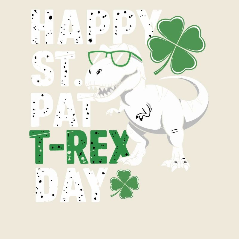 Happy St. Pat T-Rex Day Dinosaure T-Rex Trèfles