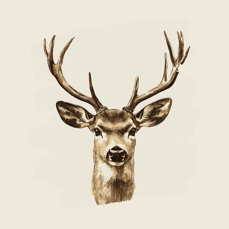 Deer with antlers
