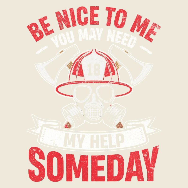 Feuerwehrheld Retro Stil