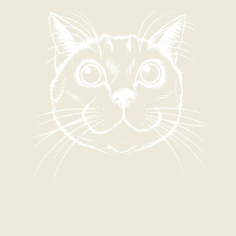 Detailliertes Katzenkopf-Design