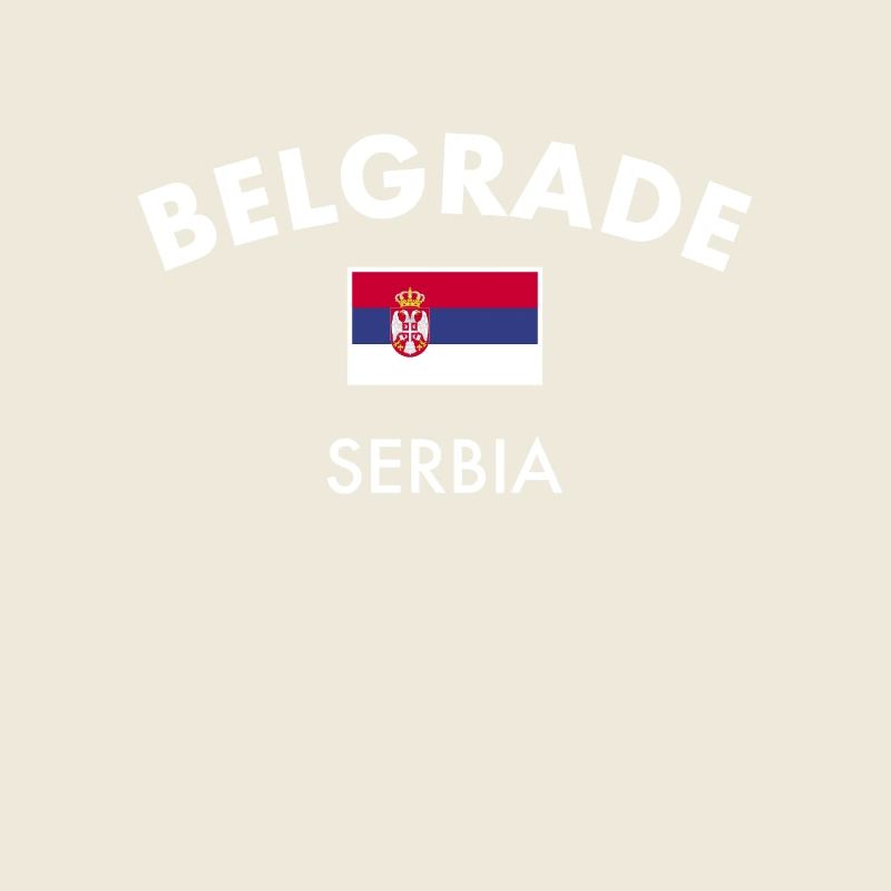 Belgrade Serbien Serbische Flagge Stolzer Serbe