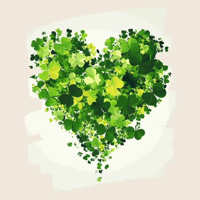 Saint-Patrick Shamrock Heart