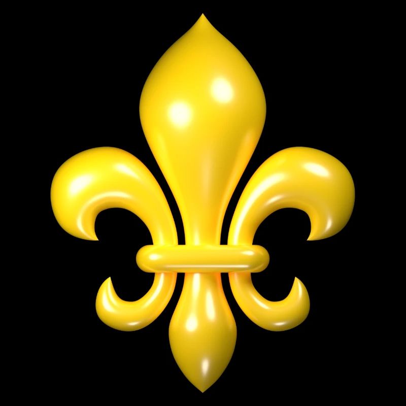 Yellow Fleur de Lys