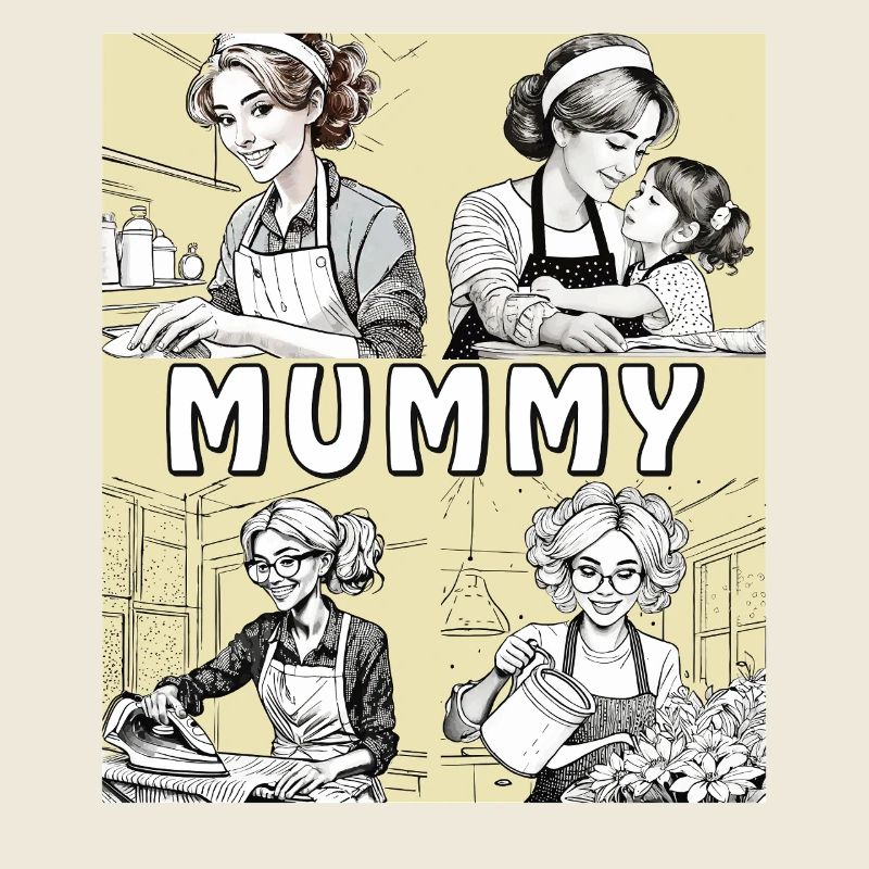 FRAU HAUSARBEIT MUMMY