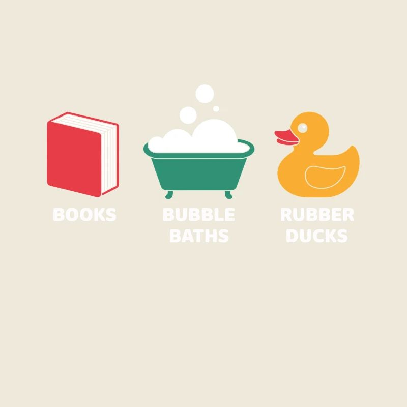 Livres Bains moussants et canards en caoutchouc