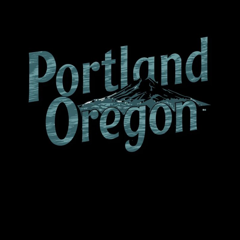 Graphique de l’Oregon avec art de la montagne