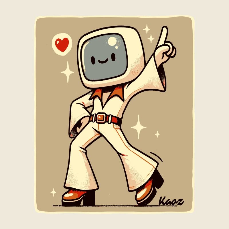 70s Retro Style Dance Floor: Disco Dancer