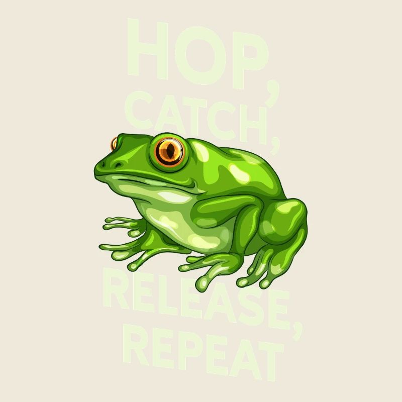 Hop Catch Release Repeat Frog Humor