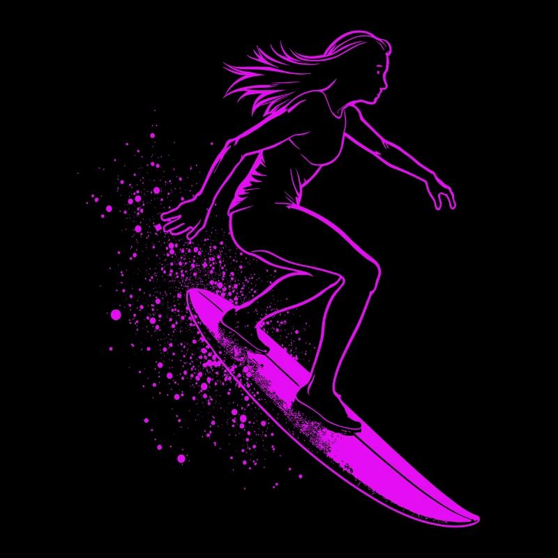 Surfeur élégant Surfer Surfer