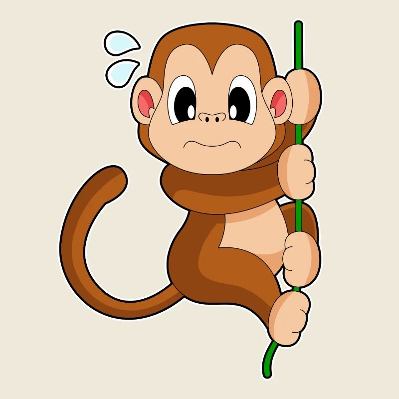 Affe Liane Dschungel