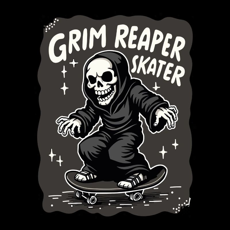 Skateboard Sensenmann – Style Grim Reaper