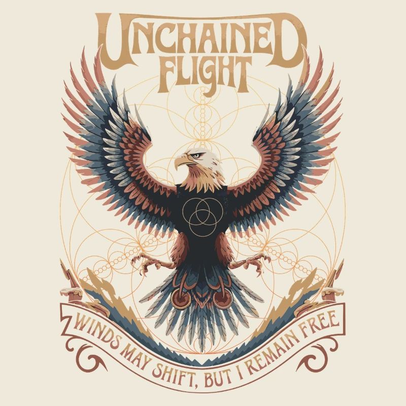 Unchained Flight - Eagle & Sacred Geometry