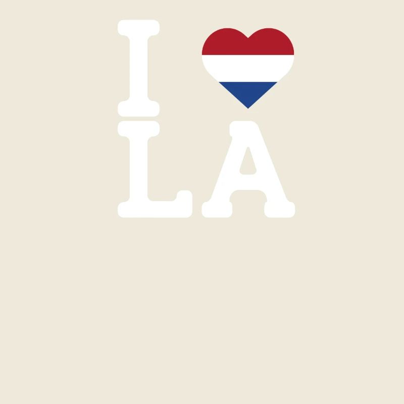 J’aime LA Cool Wrong Flag Pays-Bas Lover États-Unis