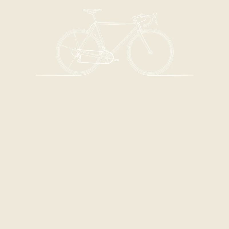 Simple Bicycle Motif Minimalist Aesthetic