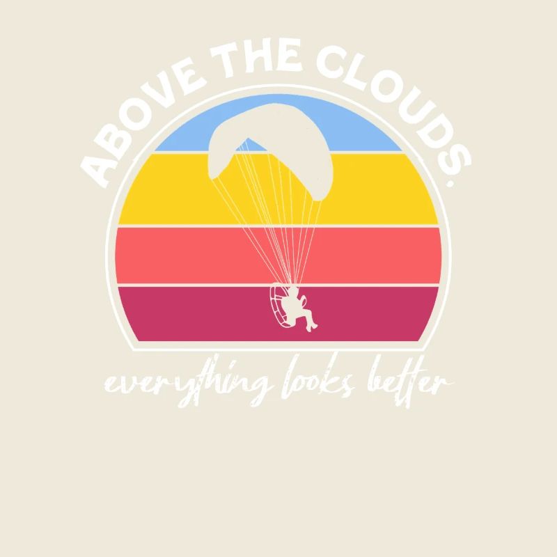 Über den Wolken Paramotor-Enthusiast