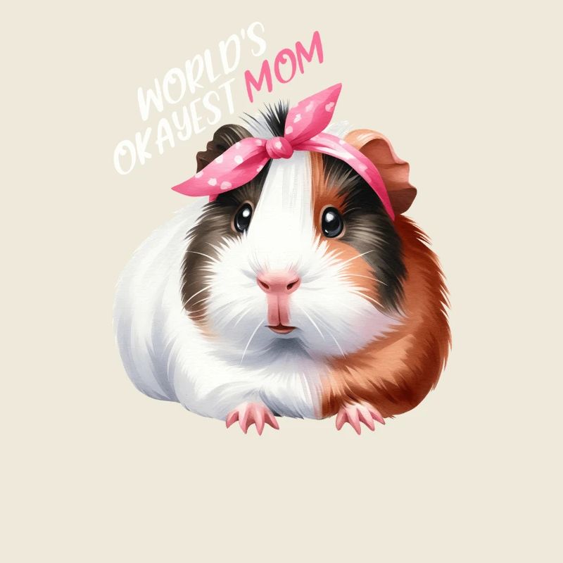 Worlds Okayest Mom Cochon d’Inde Maman Maman
