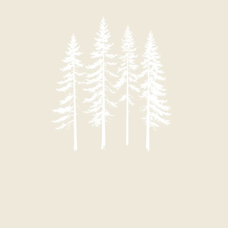 Conifer Silhouette Grove