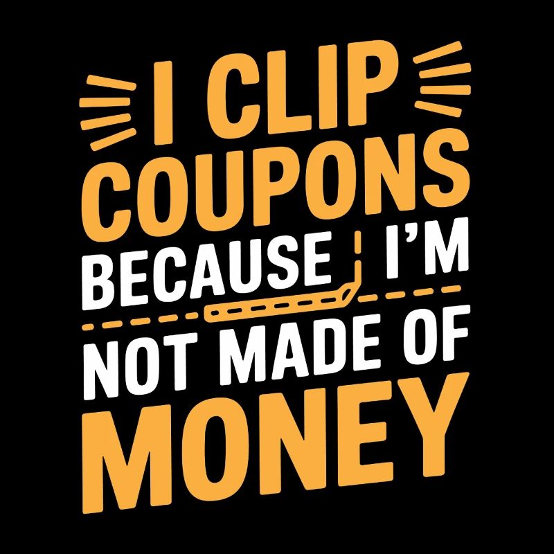 Ich schneide Coupons ab, weil ich nicht aus Geld gemacht bin