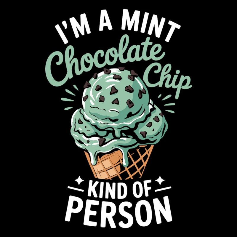 Minze Schokoladen Eiscreme Fan