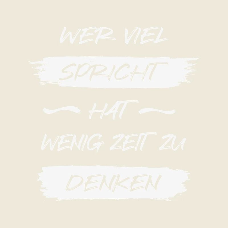 Si vous parlez beaucoup, vous avez peu de temps pour réfléchir