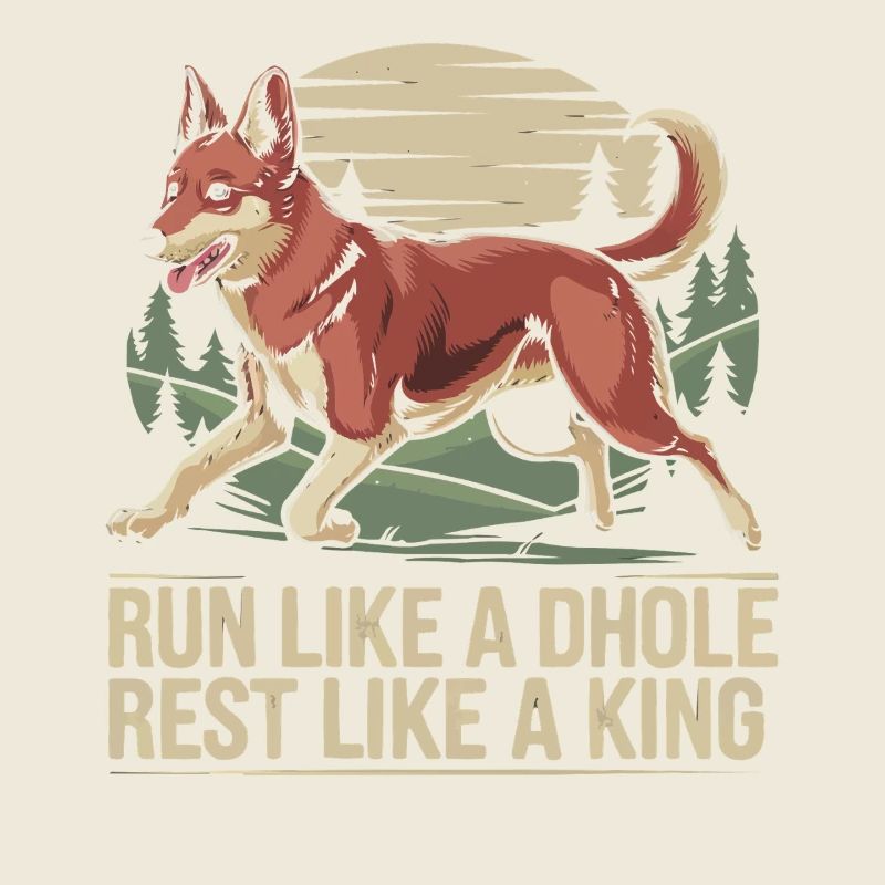 Dhole Lover Faune Canidé Chien sauvage asiatique