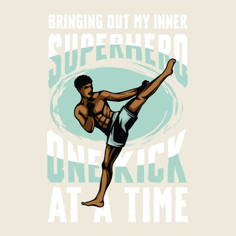 Muay Thai Superheld Ein Tritt zur Zeit