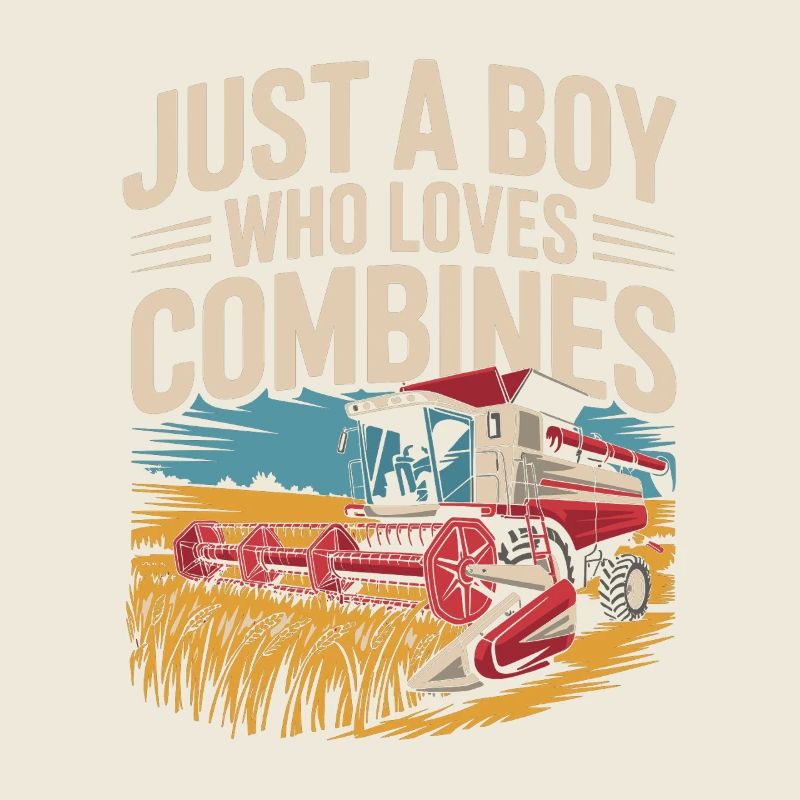 Juste un garçon qui aime les moissonneuses-batteuses