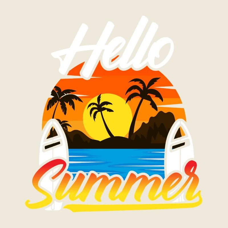 Hello Summer Sunset Design