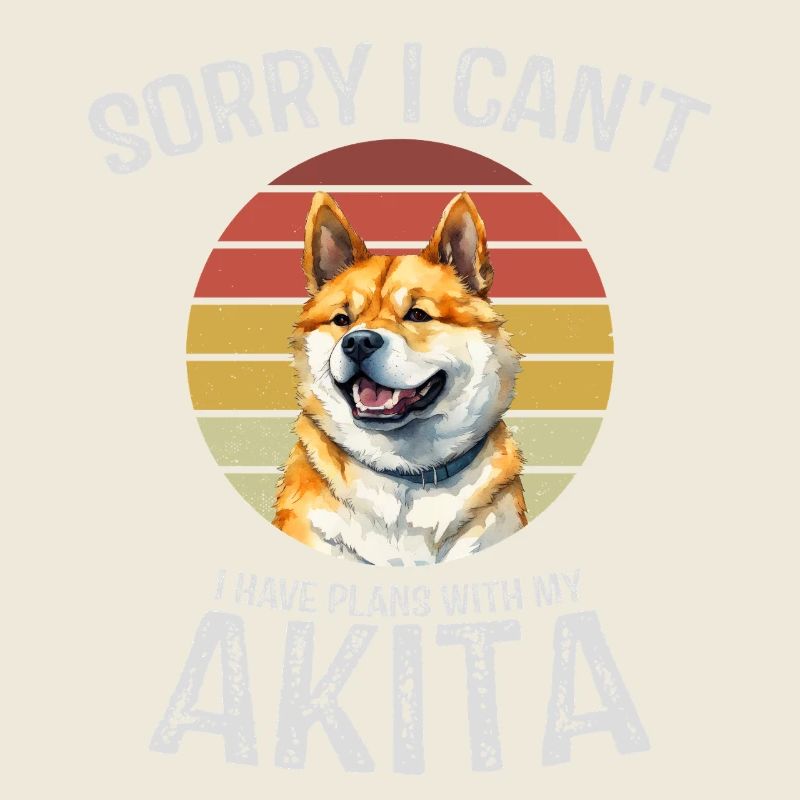 Graphique d’excuses du chien Akita