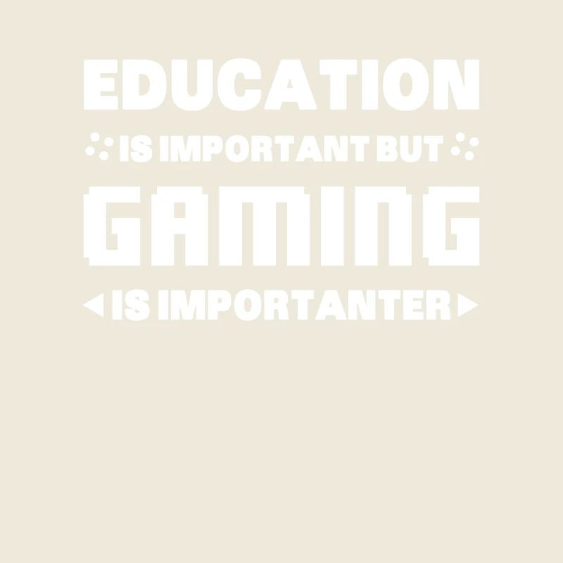 L’éducation est importante, mais le jeu est plus important