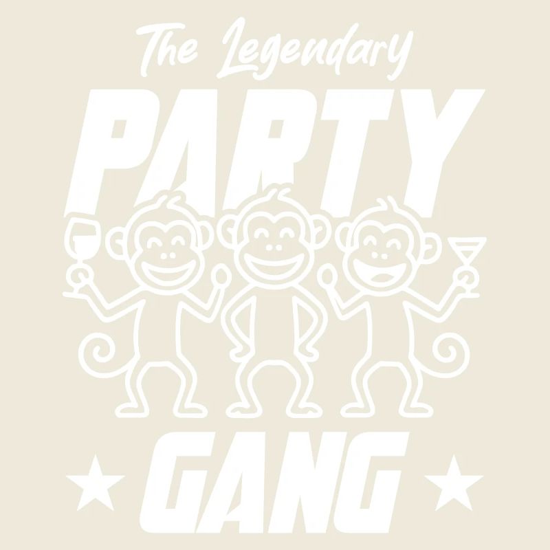 Fête Gang Singe Drôle