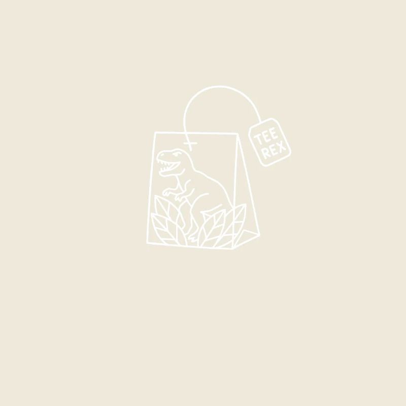 Tee Rex – funny dino tea design with pun