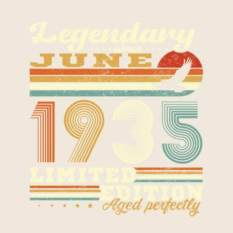 Juni 1935 Vintage Geburtstagsgeschenk Retro