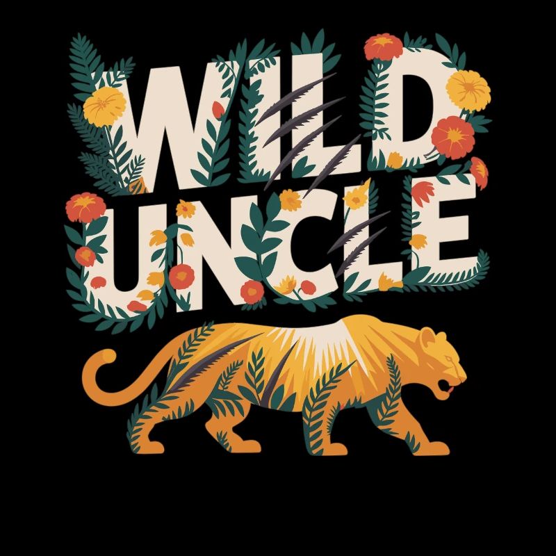 Wild uncle in jungle style