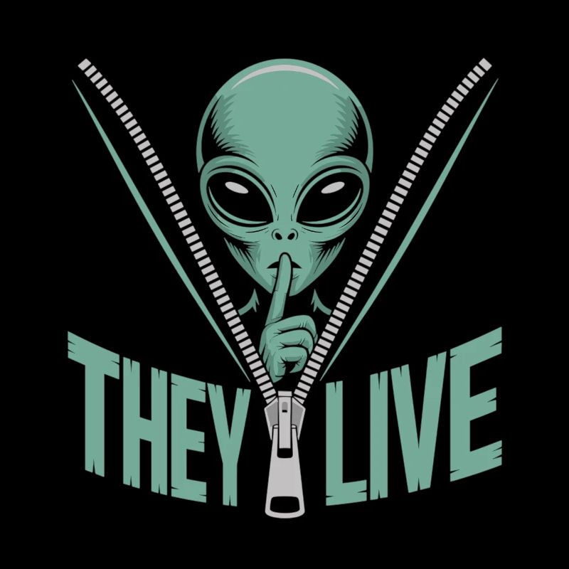 Extraterrestre dans une fermeture éclair – ils sont vivants