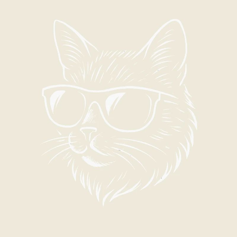 Chat cool avec des lunettes de soleil