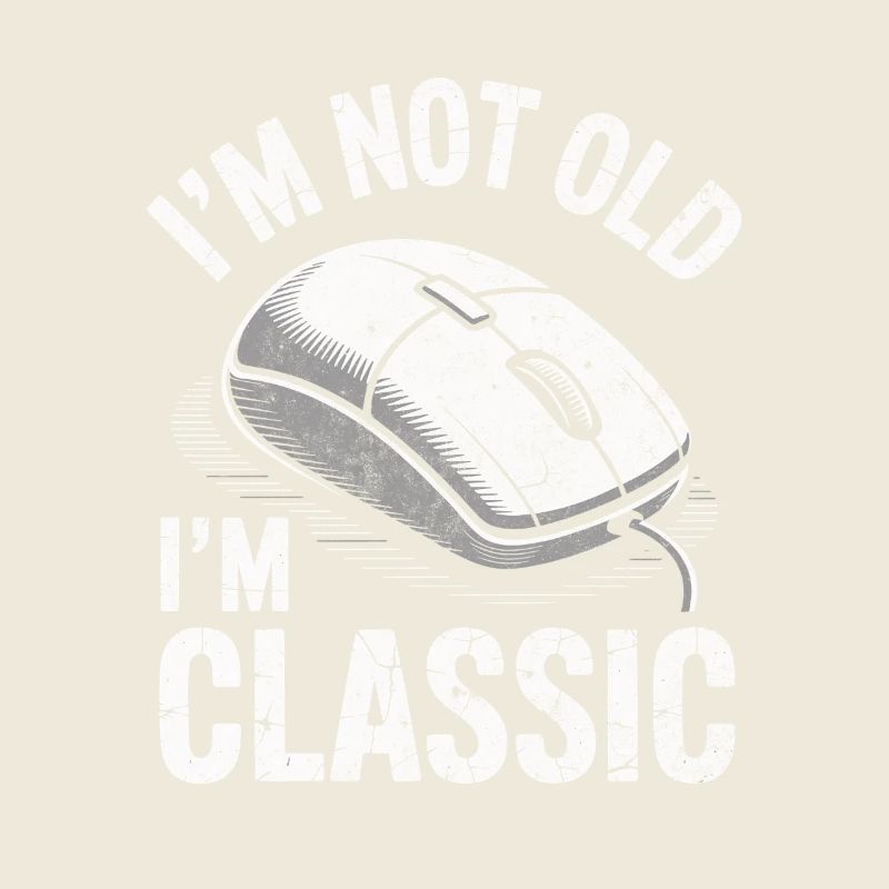 Funny In Classic Computer Mouse