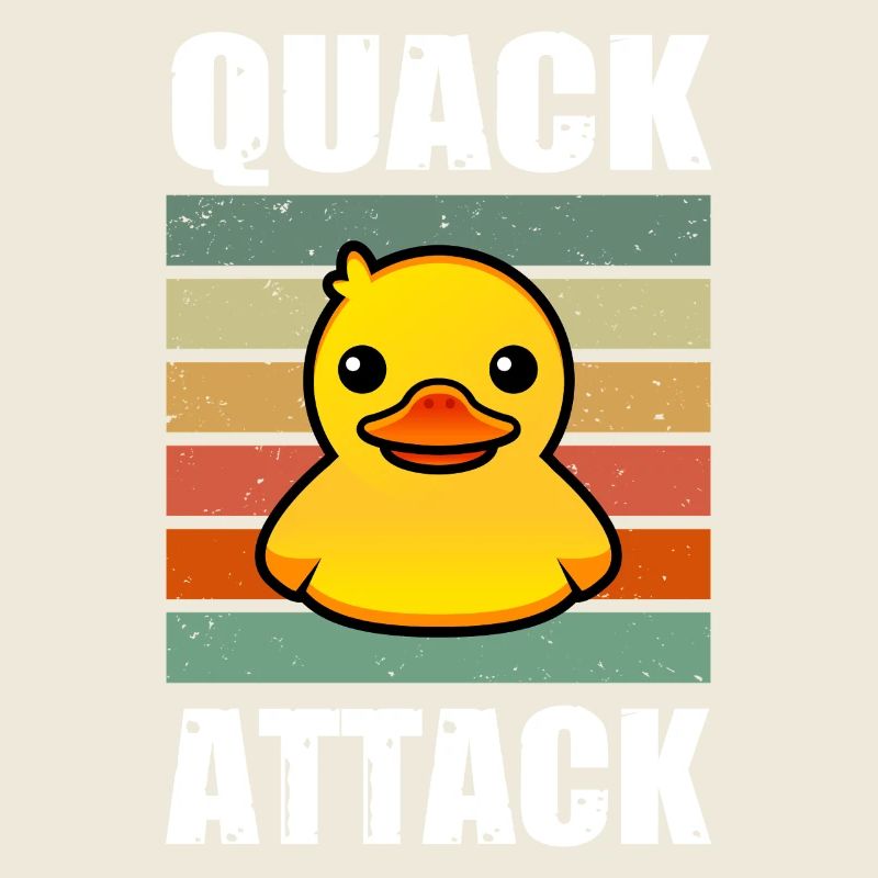 Quack Attack Jaune Canard en caoutchouc Canard en caoutchouc