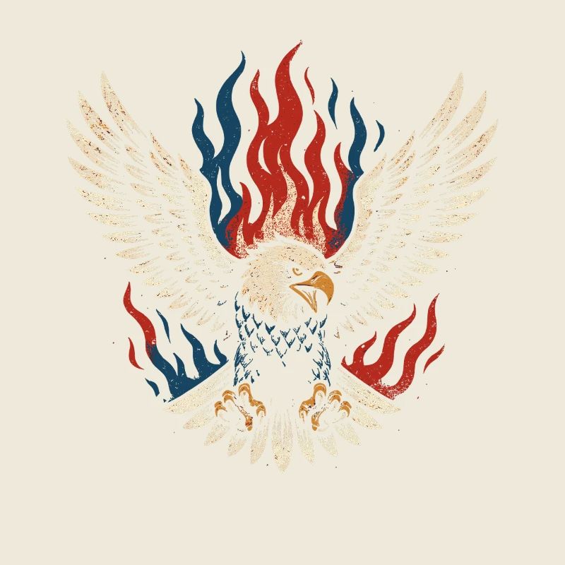 American - Flaming Eagle