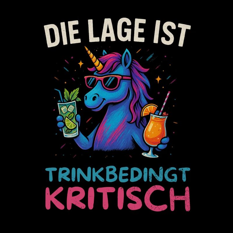 Lustiges Trinker Design Einhorn