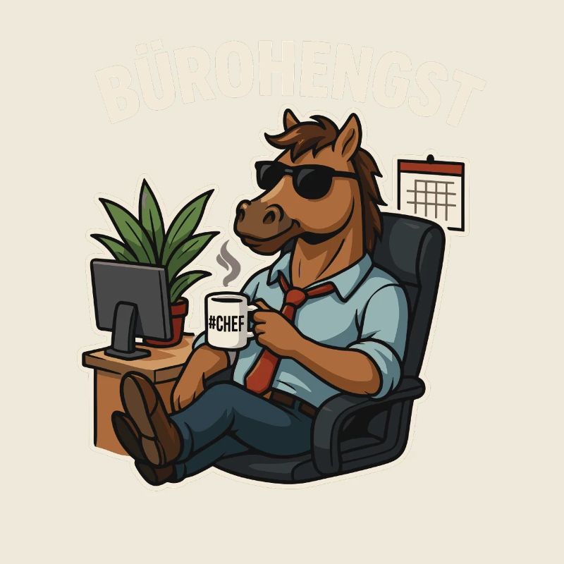 Office Stallion - Chemise de bureau drôle