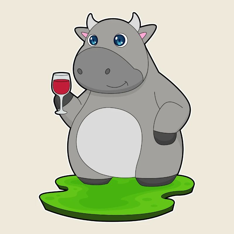 Cow Red Wine