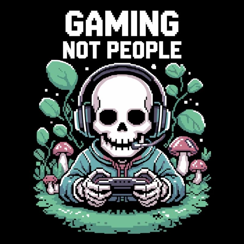 Squelette de joueur avec pixel de casque