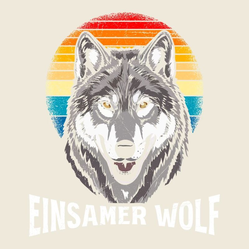 Costume drôle de loup solitaire Alpha Wolf