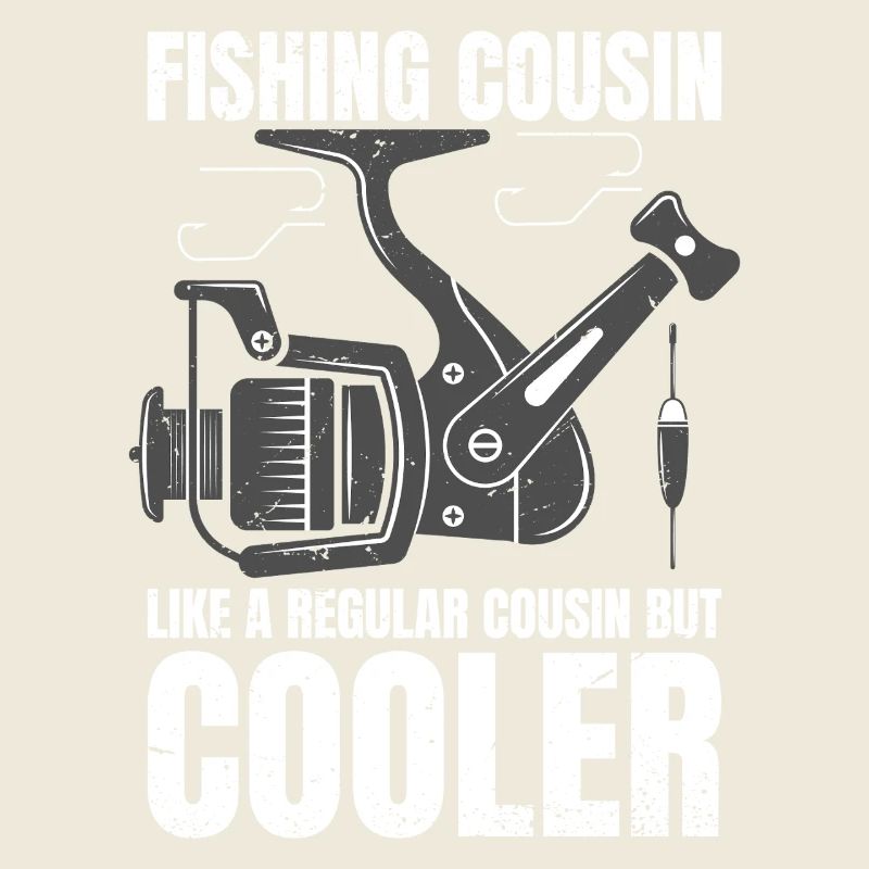 Fishing Cousin Retro Vintage