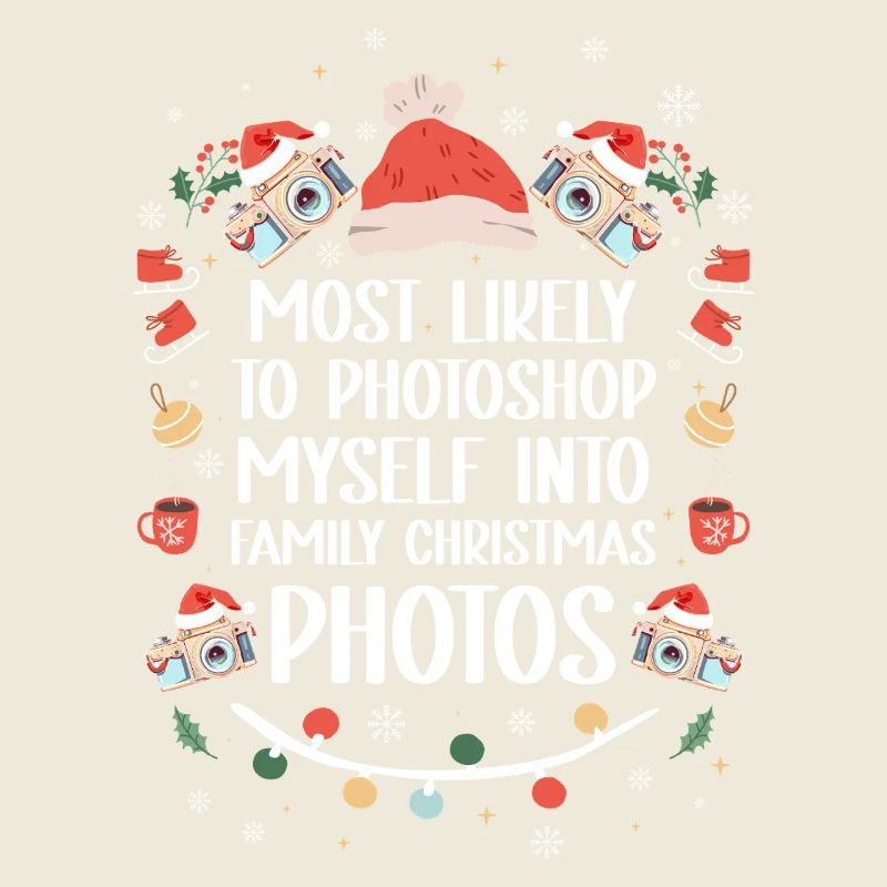 Photographie de Noël Impression Mème