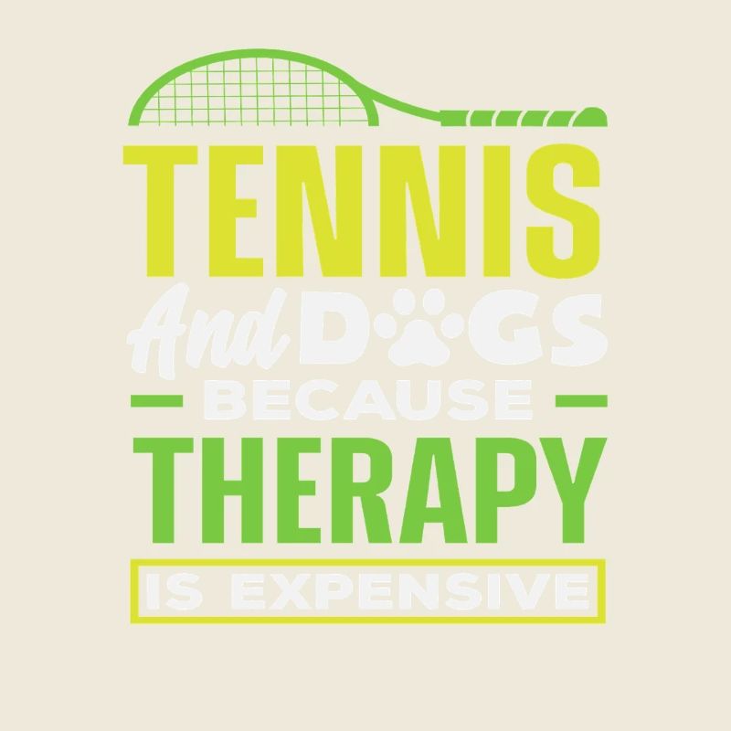 Tennis et chiens parce que la thérapie coûte cher