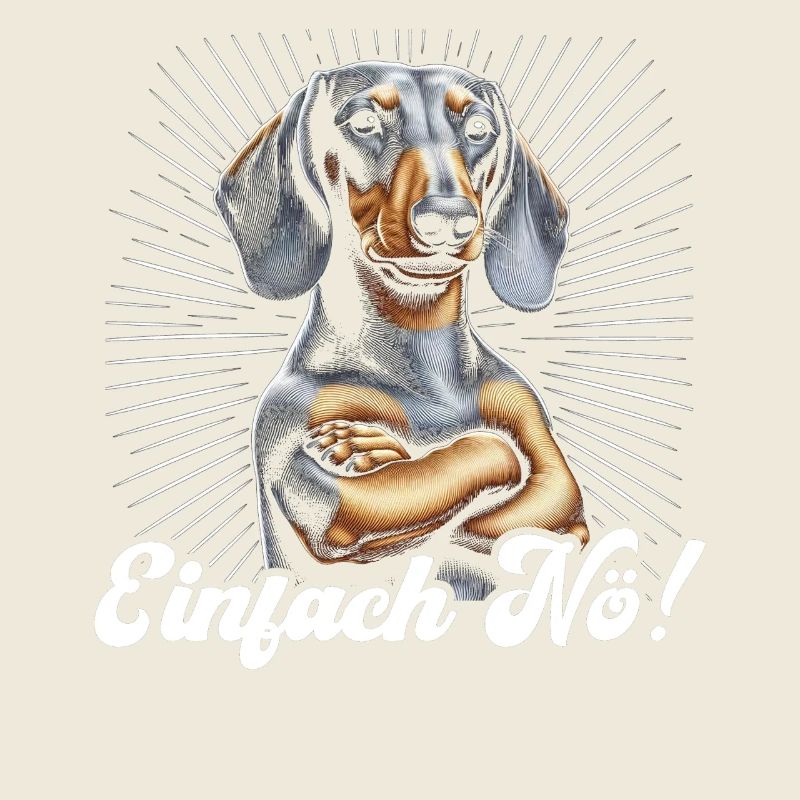 Einfach Nö Dackel Dachshund Dickköpfiger Hund