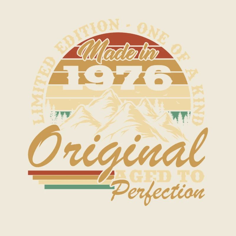 1976 Vintage Retro Geburtstagsgeschenk