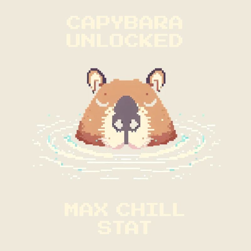 Capybara débloqué – Max Chill | Mème